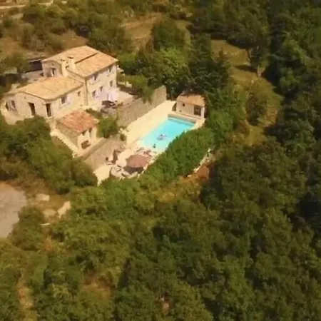 Villa Bergerie Du 17Eme Siecle, Piscine Privative Toudon Esterno foto